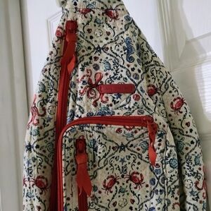 Vera Bradley Sling Backpack In Sea Life Pattern